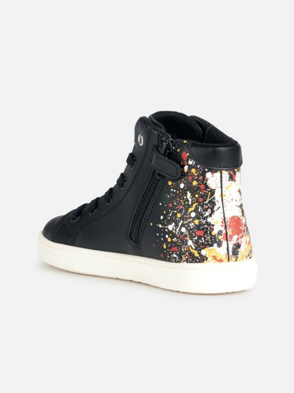 Geox Čierne dievčenské tenisky Geox Kathe