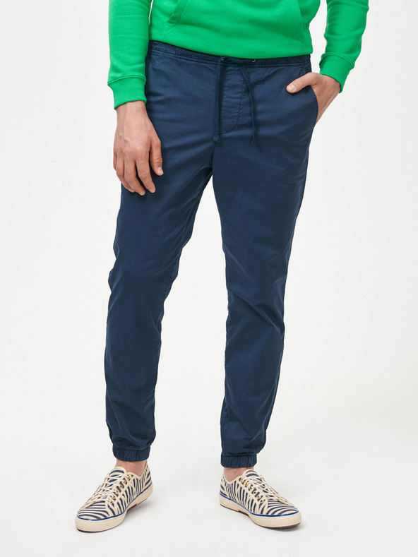 GAP Nohavice slim canvas joggers GapFlex GAP