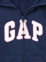 GAP Modrá dievčenská mikina GAP logo
