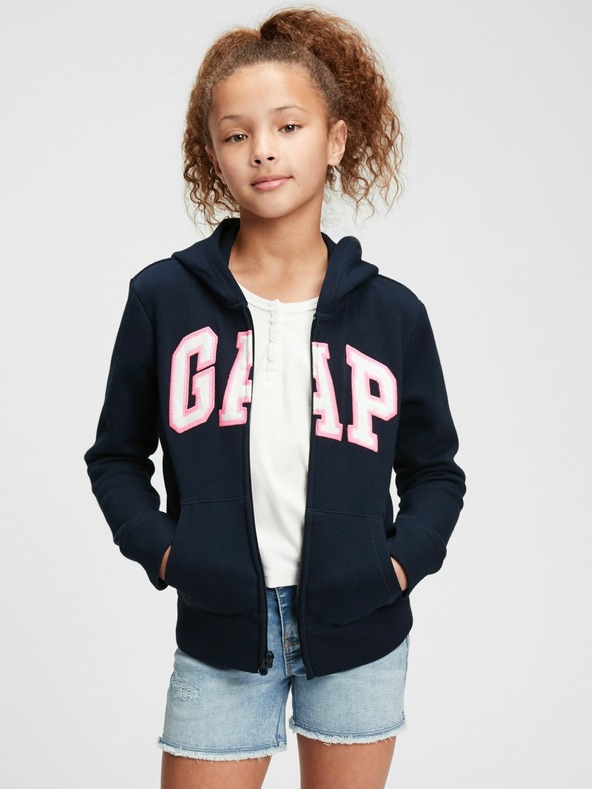 GAP Detská mikina GAP logo zip