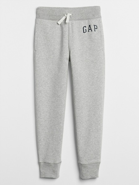 GAP Šedé chlapčenské tepláky GAP Logo s kamuflážnou potlačou