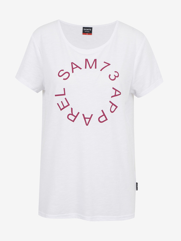 Sam 73 Biele dámske tričko s potlačou SAM 73 Arias