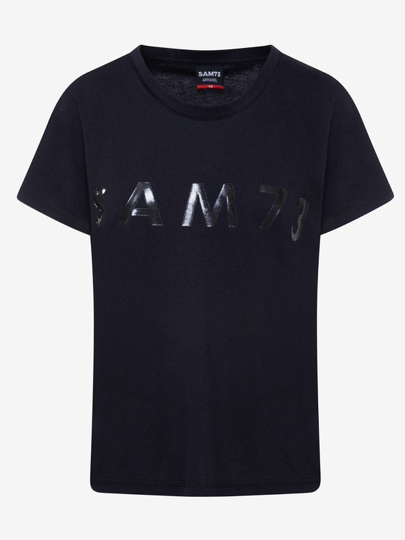 Sam 73 Čierne dámske tričko s potlačou SAM 73