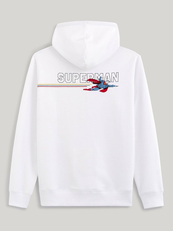 Celio Biela pánska mikina s potlačou Celio Lvemansw