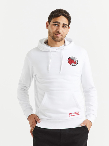 Celio Biela pánska mikina s potlačou Celio Lvespidsw
