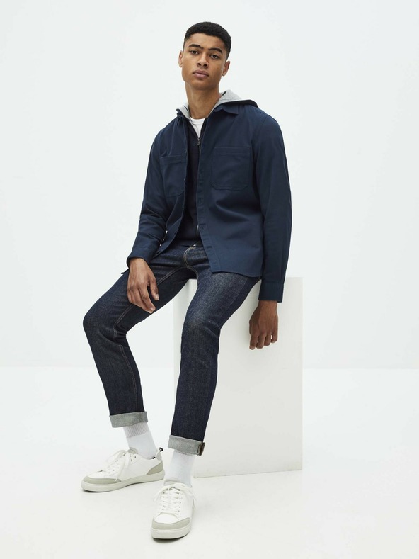 Celio Tmavomodrá košeľa Celio Sawork