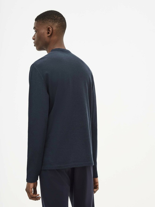 Celio Tmavomodré tričko Celio Sewaffle