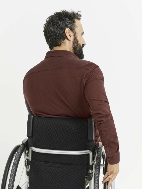 Celio Vínová pánska košeľa s vreckom Celio