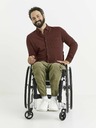 Celio Vínová pánska košeľa s vreckom Celio
