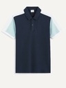Celio Tmavomodrá pánska polokošeľa Celio
