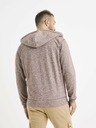 Celio Vínová pánska žíhaná mikina Celio