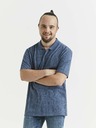Celio Modré pánske vzorované polo tričko Celio