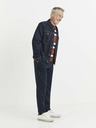 Celio Bielo-červená pánska pruhovaná mikina Celio
