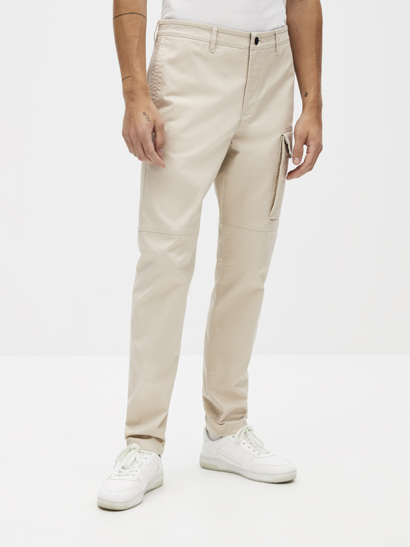 Celio Béžové nohavice Celio Sokargo