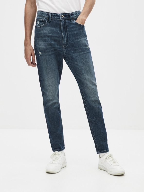 Celio Tmavomodré rovné džínsy Celio Sonewfit