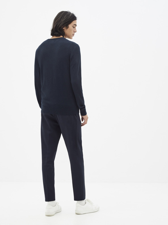 Celio Tmavomodrý základný sveter Celio Sebase