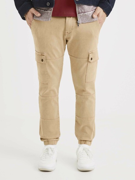 Celio Béžové nohavice Celio Solyte