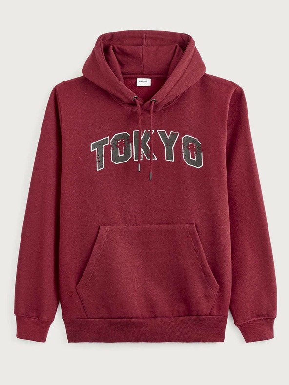 Celio Vínová mikina s kapucňou Celio Vetokyo