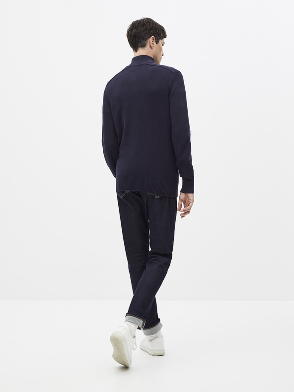 Celio Tmavomodrý sveter Celio Serome