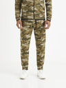 Celio Khaki vzorované tepláky Celio Vojogyoke
