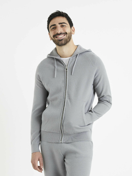 Celio Šedá pánska mikina Celio