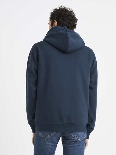 Celio Tmavomodrá pánska mikina Celio Vesix