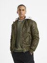 Celio Khaki pánske bombery s kapucňou Celio Vubombjump