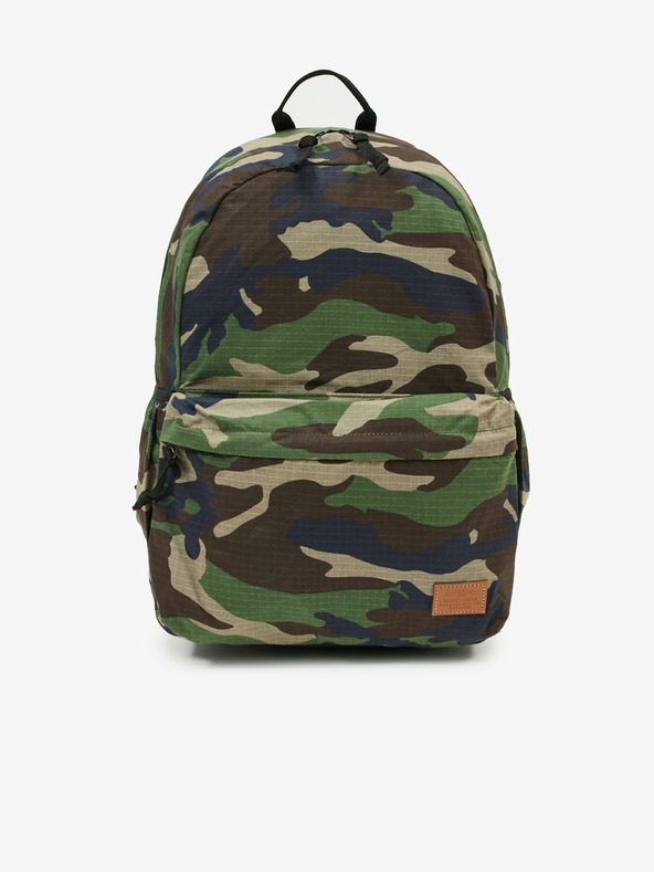 SuperDry Hnedý a béžový pánsky maskáčový batoh Superdry s potlačou Montana