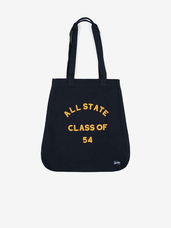 SuperDry Tmavomodrá dámska plátenná taška Superdry Elsie Graphic Tote