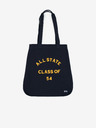 SuperDry Tmavomodrá dámska plátenná taška Superdry Elsie Graphic Tote