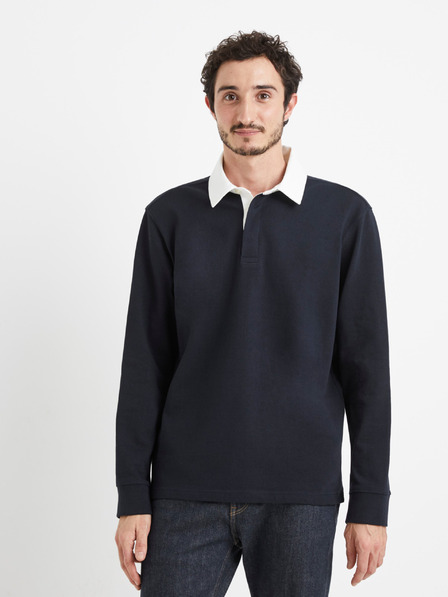 Celio Tmavomodré pánske polo tričko Celio Vemix