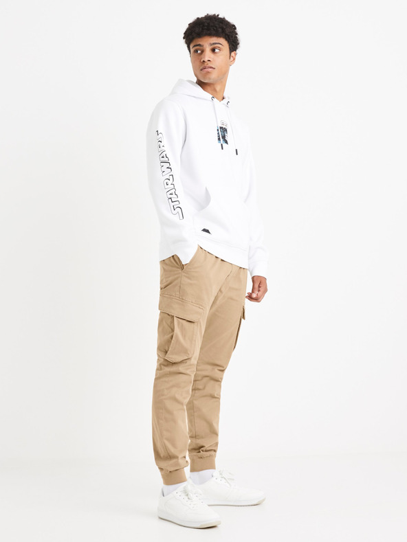 Celio Biela pánska mikina Celio Star Wars