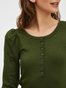 GAP Zelené dámske moderné henley tričko GAP