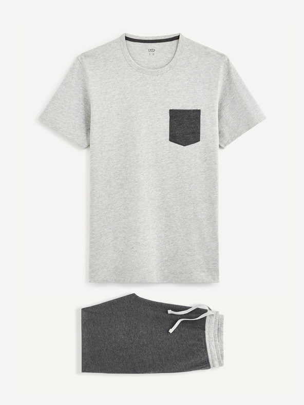 Celio Šedé pánske pyžamo Celio