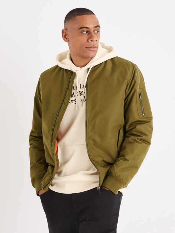 Celio Khaki pánska bunda Celio Bujames