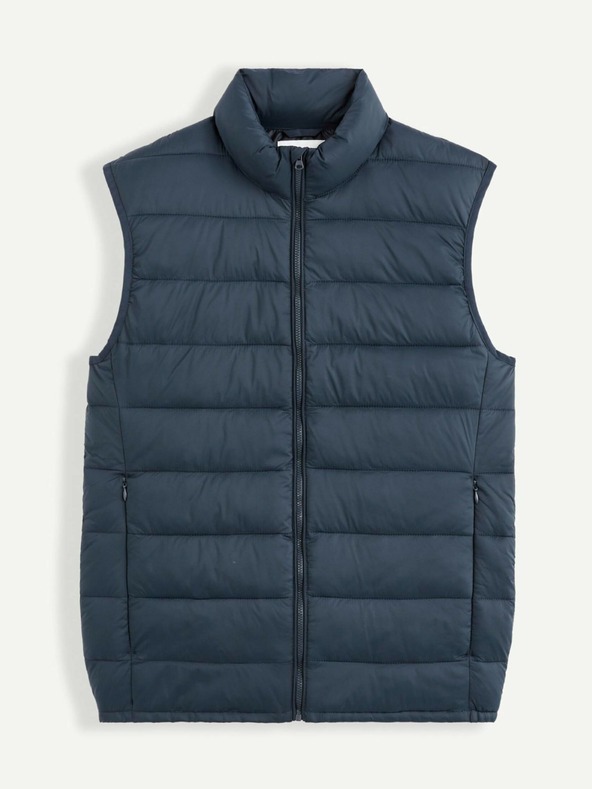 Celio Tmavomodrá pánska prešívaná vesta Celio Bulock