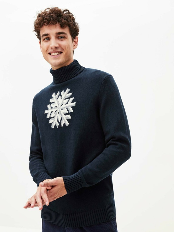 Celio Tmavomodrý pánsky rolák Celio Peneige