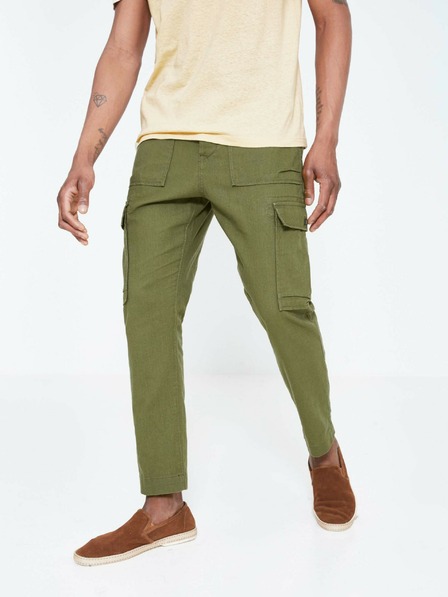 Celio Khaki pánske nohavice Celio Loking