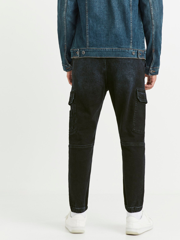 Celio Tmavomodré pánske džínsové nohavice Celio Vojog