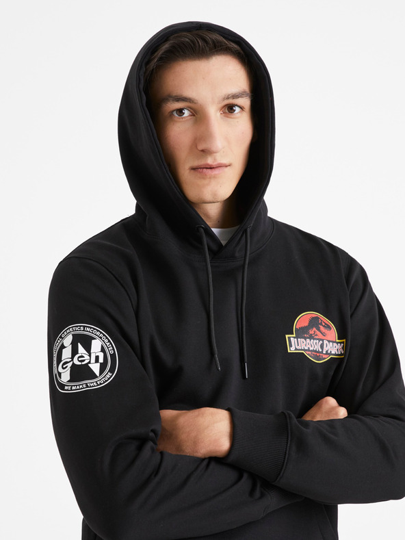 Celio Čierna pánska mikina Celio Jurassic Park