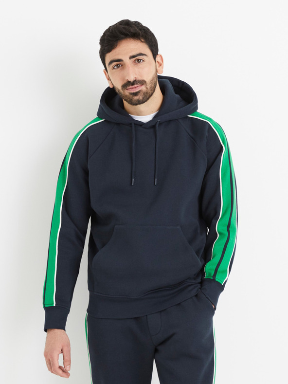 Celio Tmavomodrá pánska mikina Celio Vebandit