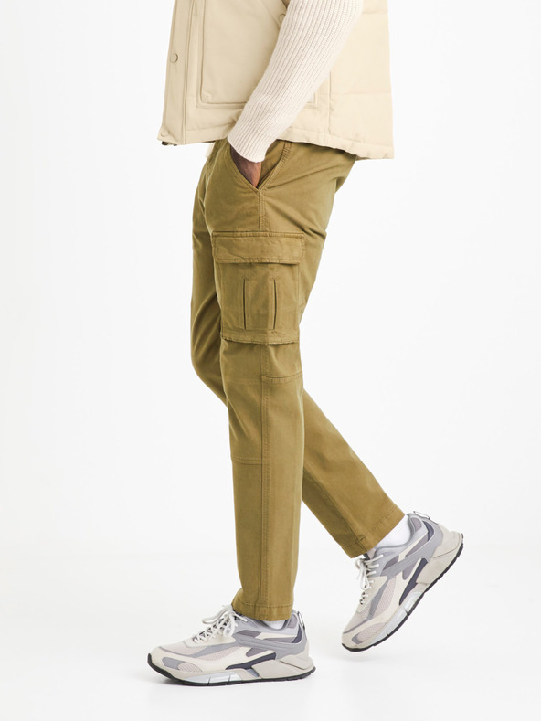 Celio Pánske khaki nohavice Celio Volcan