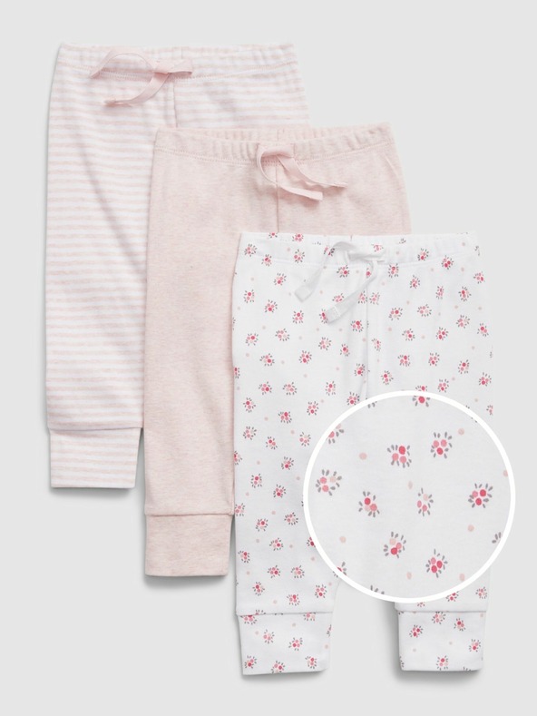 GAP Baby tepláky organic, 3 ks GAP
