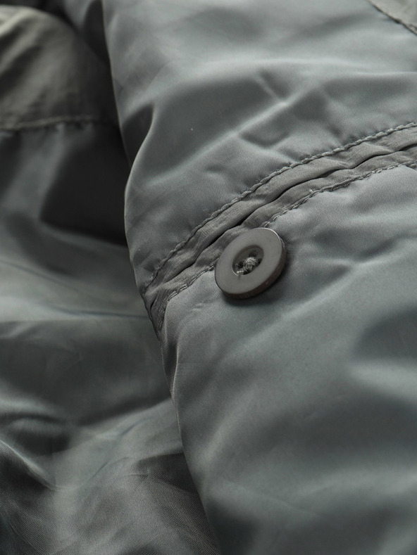 NAX Šedá pánska zimná prešívaná bunda NAX Mabor