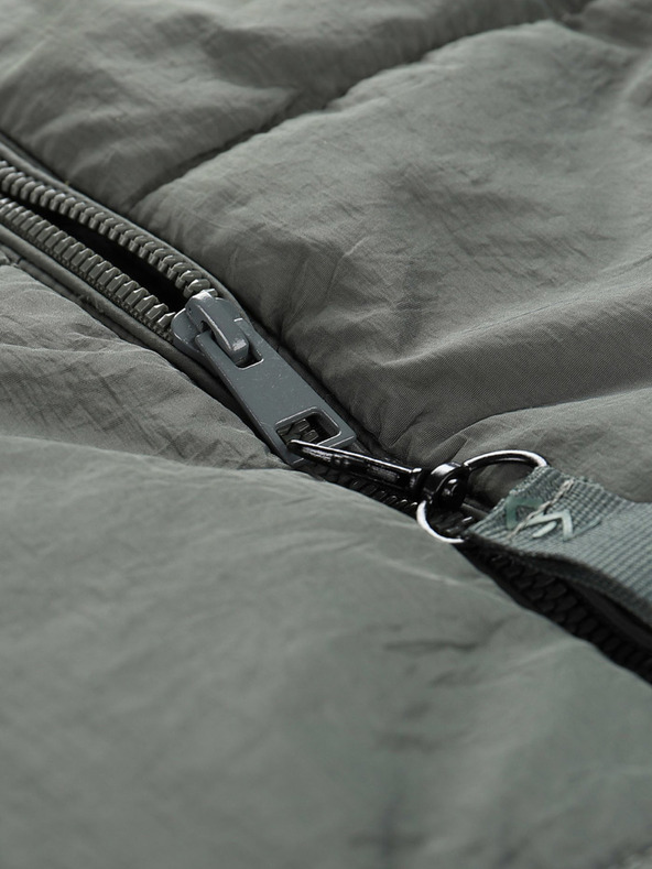 NAX Šedá pánska zimná prešívaná bunda NAX Mabor