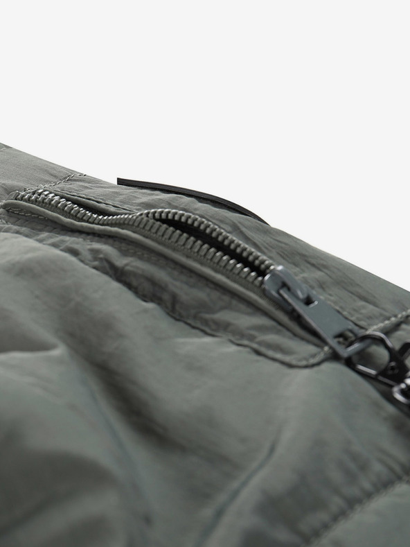 NAX Šedá pánska zimná prešívaná bunda NAX Mabor