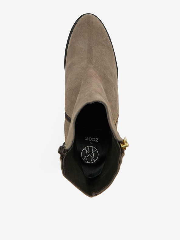 Ojju Šedé dámske semišové členkové čižmy OJJU