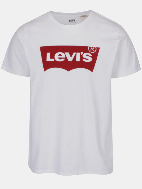 Levi's® Pánske biele tričko Levi's® s potlačou