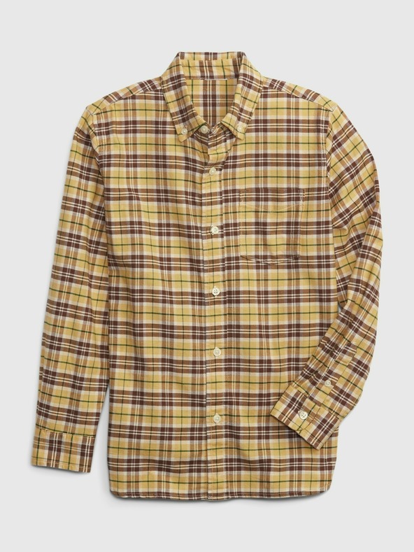 GAP Detská kockovaná košeľa oxford GAP