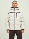 Jack & Jones Béžová zimná bunda Jack & Jones Heat s kapucňou